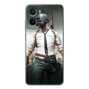 Чохол з картинкою "Герой Pubg" на Motorola Moto E15 (Пабг)