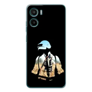 Чохол з картинкою "Герой Pubg" на Motorola Moto E15 (Пубг мен)