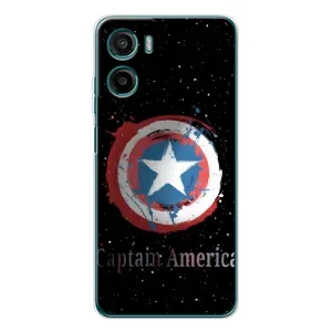 Чехол с Щитом Капитана Америки на Motorola Moto E15 (Щит Капитана)