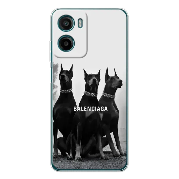 Чехол с рисунком «Три добермана» для Motorola Moto E15 Чехол с рисунком «Три добермана» для Motorola Moto E15