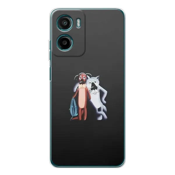 Чехол с рисунком «Шо, опять» для Motorola Moto E15