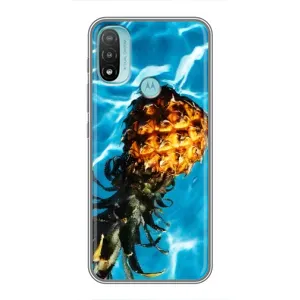 Чехол с изображением вкусной еды для Motorola MOTO E20 (Ананас)