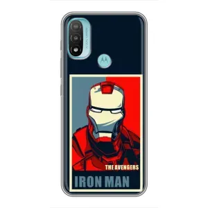 Чехол Супергерой Железный человек на Motorola MOTO E20 (Art Iron man)