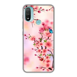 Чохол з картинкою Сакури на Motorola MOTO E20 (Метелики на сакурі)