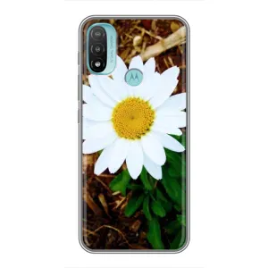 Чохол з ромашками на Motorola MOTO E20 (Біла ромашка)