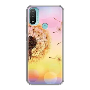 Силіконовий Чохол з кульбабками на Motorola MOTO E20 (Квітка-кульбаба)