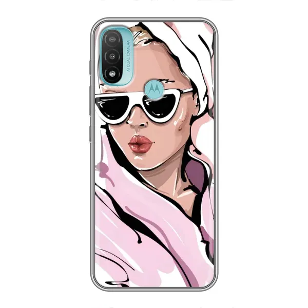 Чехол с рисунком «Девушка в халате» для Motorola MOTO E20 Чехол с рисунком «Девушка в халате» для Motorola MOTO E20