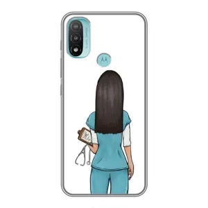 Силиконовый бампер (Работники) на Motorola MOTO E20 (Доктор)