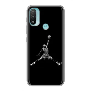 Силиконовый Чехол Nike Air Jordan на Моторола Мото е20 (Джордан)