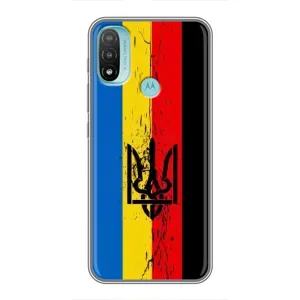 Чехлы УПА (Красно-Чёрный) на Motorola MOTO E20 (Флаг УПА)