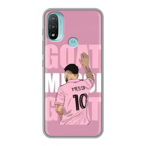 Чехлы Лео Месси в Майами на Motorola MOTO E20 (GOAT MESSI)