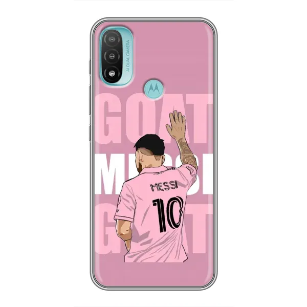 Чехол с рисунком «GOAT MESSI» для Motorola MOTO E20 Чехол с рисунком «GOAT MESSI» для Motorola MOTO E20