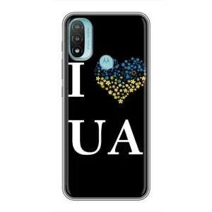 Силиконовый Чехол на Motorola MOTO E20 (Я-Украина) (I Love UA)