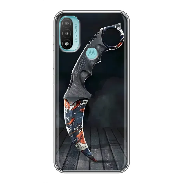 Чехол с рисунком «Кинжал КС ГО» для Motorola MOTO E20 Чехол с рисунком «Кинжал КС ГО» для Motorola MOTO E20