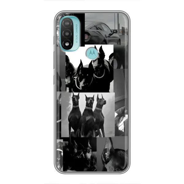 Чехол с рисунком «Коллаж Доберман» для Motorola MOTO E20 Чехол с рисунком «Коллаж Доберман» для Motorola MOTO E20