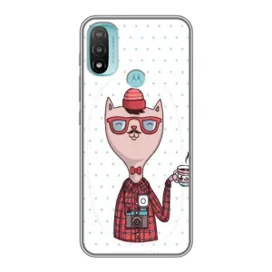 Чехол на тематику: Коты для Motorola MOTO E20 (Кот аристократ)