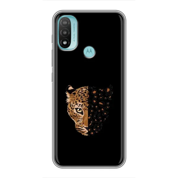 Чехол с рисунком «Леопард на черном» для Motorola MOTO E20 Чехол с рисунком «Леопард на черном» для Motorola MOTO E20