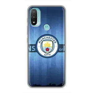 Силиконовые Чехлы принт Футбол на Motorola MOTO E20 (ManCity)