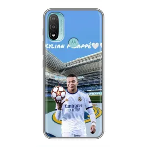Чехол (TPU) с Футболистом на Motorola MOTO E20 (Mbappe Real)