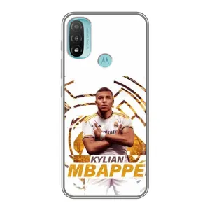 Чехол (TPU) с Футболистом на Motorola MOTO E20 (Мбаппе Реал)
