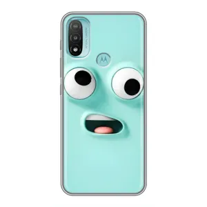 Силиконовые Чехлы (смешные стикеры) для Motorola MOTO E20 (Забавное мятное лицо)