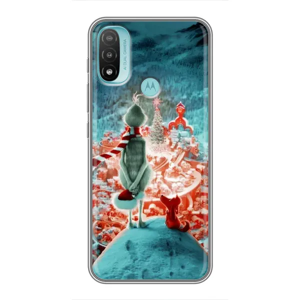 Чехол с рисунком «Новогодний Гринч» для Motorola MOTO E20