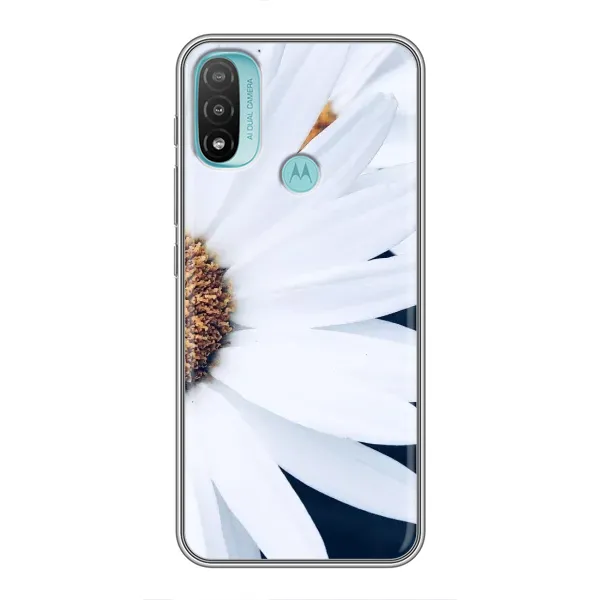 Чохол з малюнком «Пів ромашки» для Motorola MOTO E20 Чохол з малюнком «Пів ромашки» для Motorola MOTO E20
