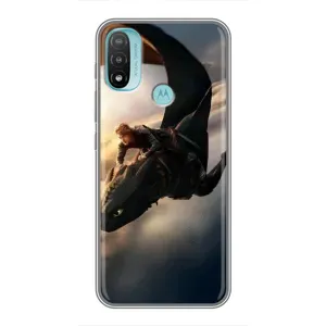 Чехол дракон Беззубик для Motorola MOTO E20 (Полет Беззубика)
