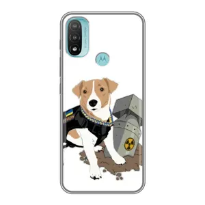 Чехол с принтом Собаки Патрон для Motorola MOTO E20 (Пёс Патрон с ракетой)