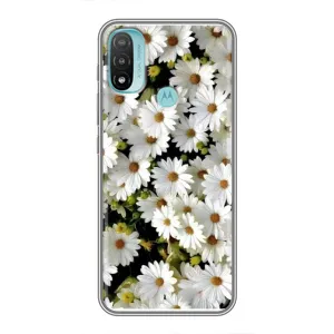 Чохол з ромашками на Motorola MOTO E20 (Рамка в ромашках)