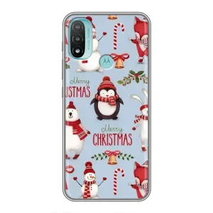 Чехол Санта Клаус для Motorola MOTO E20 (Рождественский)
