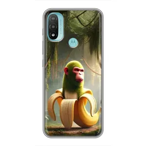 Чехол с мемами тралалело тралала для Motorola MOTO E20 (Шимпанзини бананини)