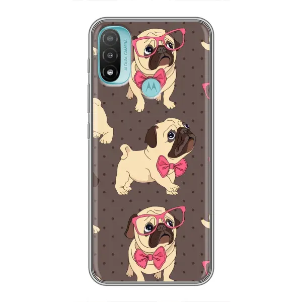 Чехол с рисунком «Собачки Мопсики» для Motorola MOTO E20 Чехол с рисунком «Собачки Мопсики» для Motorola MOTO E20