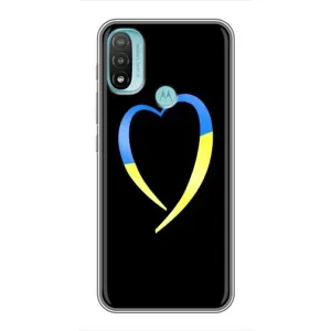 Силиконовый Чехол на Motorola MOTO E20 (Я-Украина) (Украинское сердце)