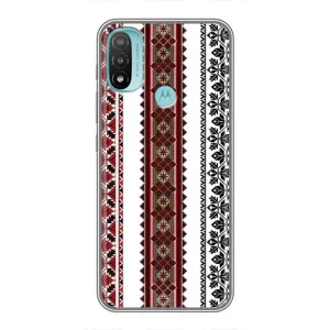 Силиконовый Чехол на Motorola MOTO E20 с картинкой Вышиванки (Вышиваночки)