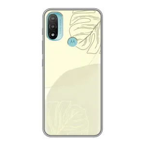 Чохол квітковий дизайн для Motorola MOTO E20 (Зелений фон)