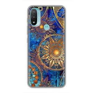 Чехлы со смыслом для Motorola MOTO E20 (Золотые узоры)