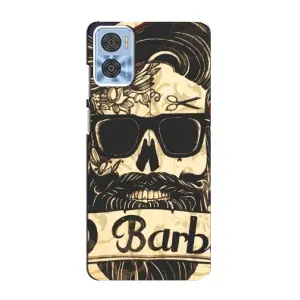 Силиконовый бампер (Работники) на Motorola MOTO E22 (Барбер шоп)