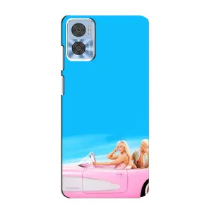 Силиконовый Чехол Барби Фильм на Motorola MOTO E22 (Барби и Кен)
