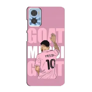 Чехлы Лео Месси в Майами на Motorola MOTO E22 (GOAT MESSI)