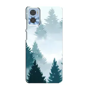 Летний Чехол на Motorola MOTO E22 (Горный лес)