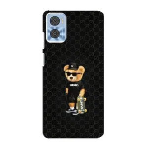 Чехлы Мишка Тедди для Моторола Мото Е22 (GUCCI Teddy)