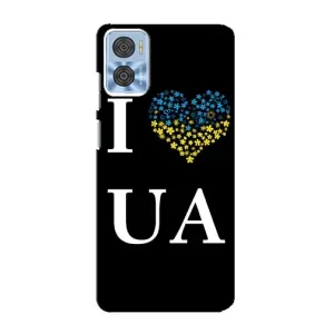 Силиконовый Чехол на Motorola MOTO E22 (Я-Украина) (I Love UA)