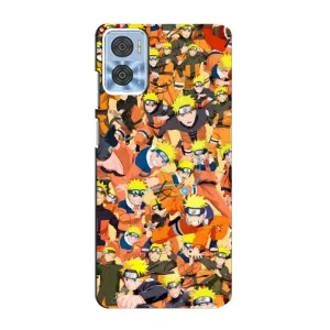 Чохли з принтом НАРУТО на Motorola MOTO E22 (Коллаж Наруто)