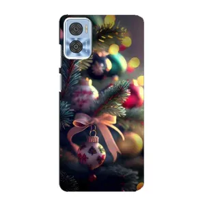 Чехлы на Новый Год Motorola MOTO E22 (Красивая елочка)