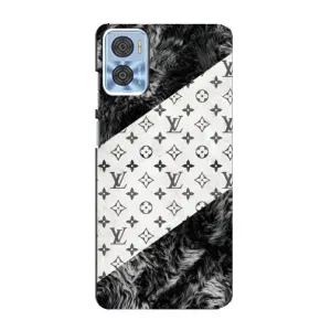 Чехол Стиль Louis Vuitton на Motorola MOTO E22 (LV на белом)