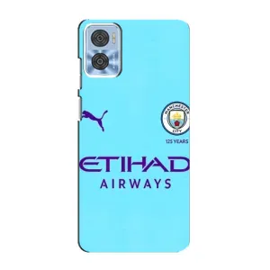 Силиконовые Чехлы принт Футбол на Motorola MOTO E22 (Man City)