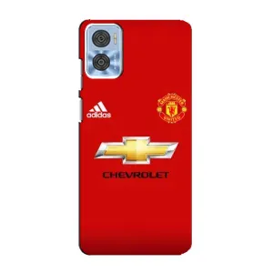 Силиконовые Чехлы принт Футбол на Motorola MOTO E22 (Man United)