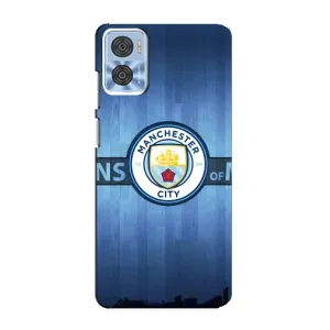Силиконовые Чехлы принт Футбол на Motorola MOTO E22 (ManCity)