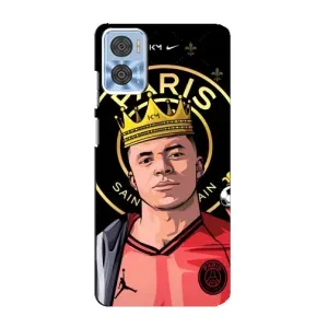 Чохол (TPU) з Футболістом на Motorola MOTO E22 (Mbappe King)